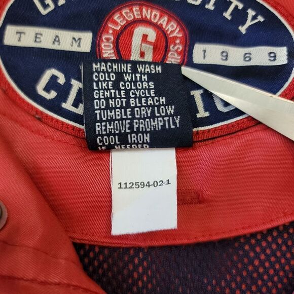 Vintage Gap Varsity Classic Oversized Full Zip Hooded Jacket in Red Size Small - Picture 10 of 11
